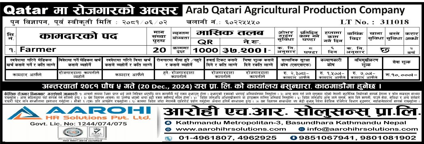 Arab Qatari Agriculture Production Company logo