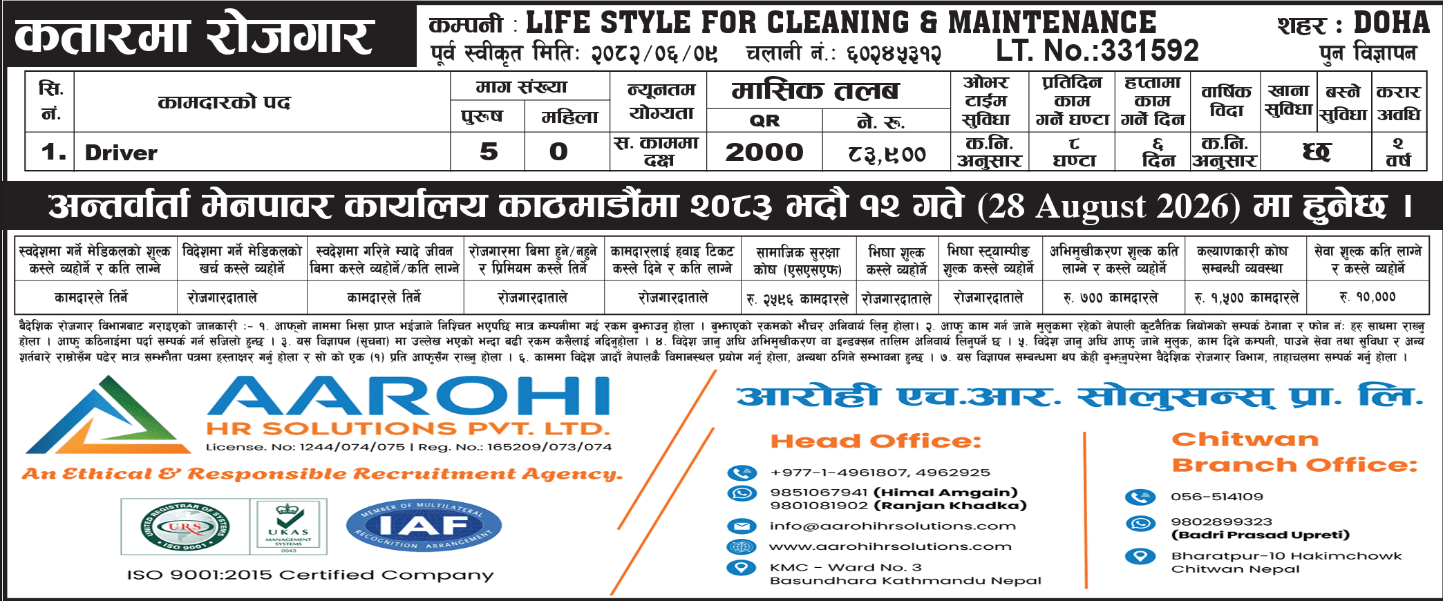 LIFE STYLE FOR CLEANING & MAINTENANCE cover